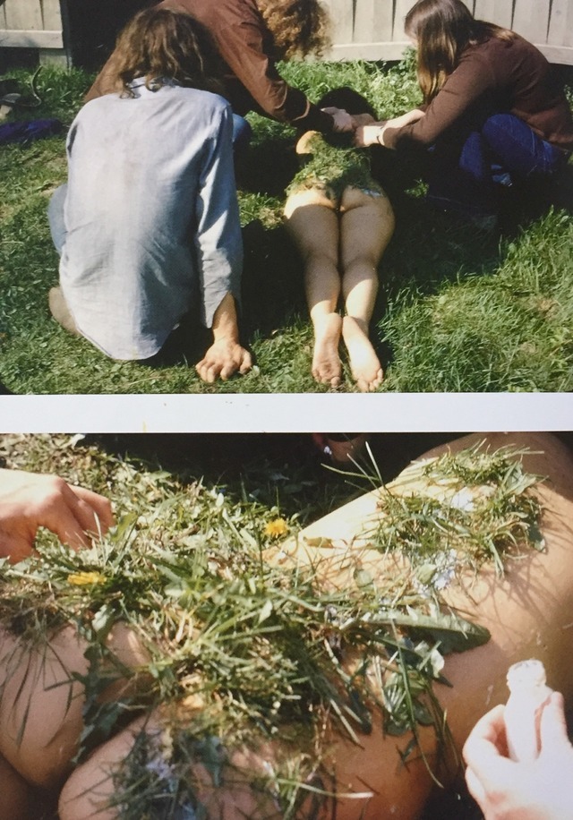cultive ton jardin - Ana Mendieta, untitled, grass on woman, 1972