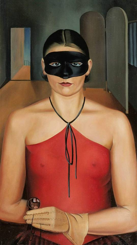 la nouvelle objectivité, Lady with a Mask, 1928, Arno Henschel ( 1897 - 1945 )