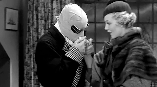 à la saint-valentin, tu pourras me déballer. L'Homme invisible (The Invisible Man), James Whale, 1933 