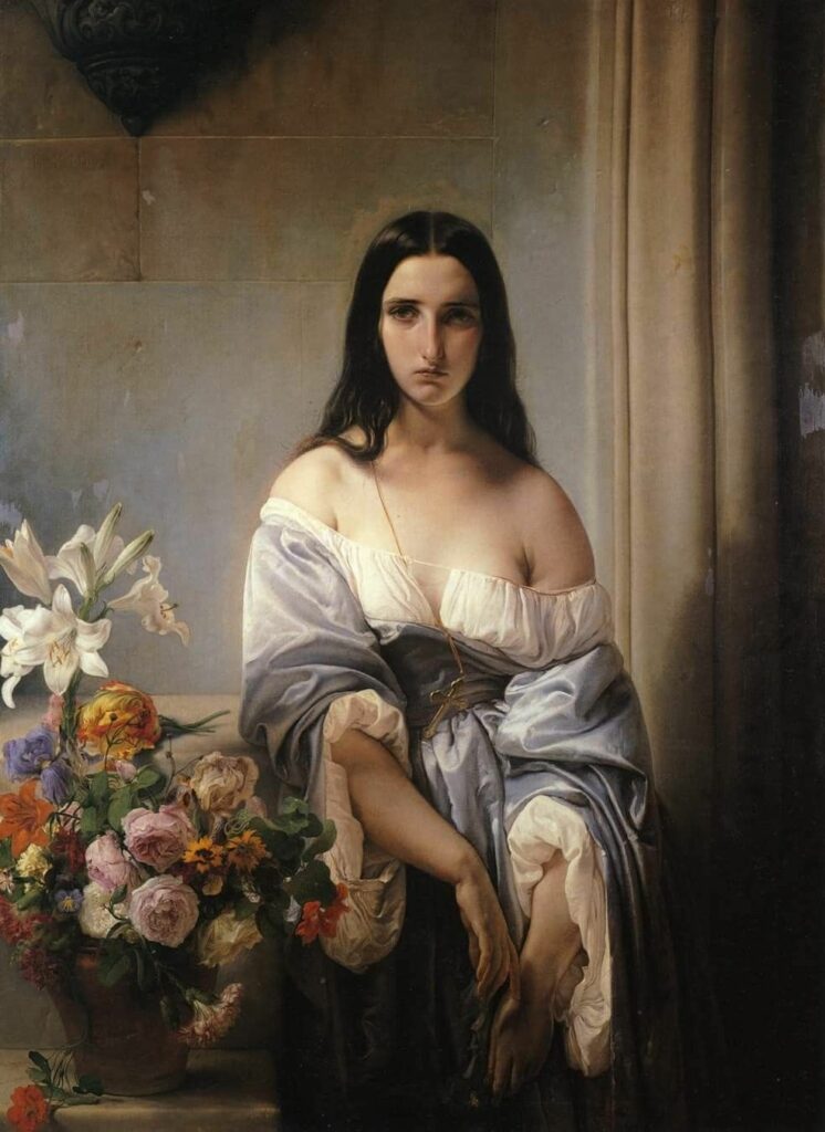 Souris puisque c'est grave, Alain Chamfort / A Melancholy Thought by Francesco Hayez (1791-1882) 1842