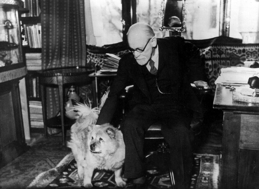le chien du psychanalyste - Freud et la sœur de Lin-Yun le Chow Chow Jofi (Beauté,en Hébreu), 1937