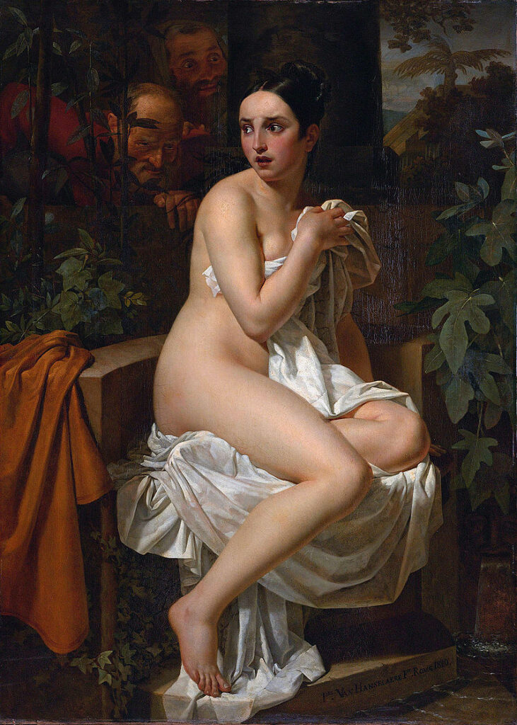 Suzanne t'emmène écouter les sirènes / Alain Bashung / Pierre van Hanselaere : Susanna and the Elders, Suzanne et les vieillards, 1820