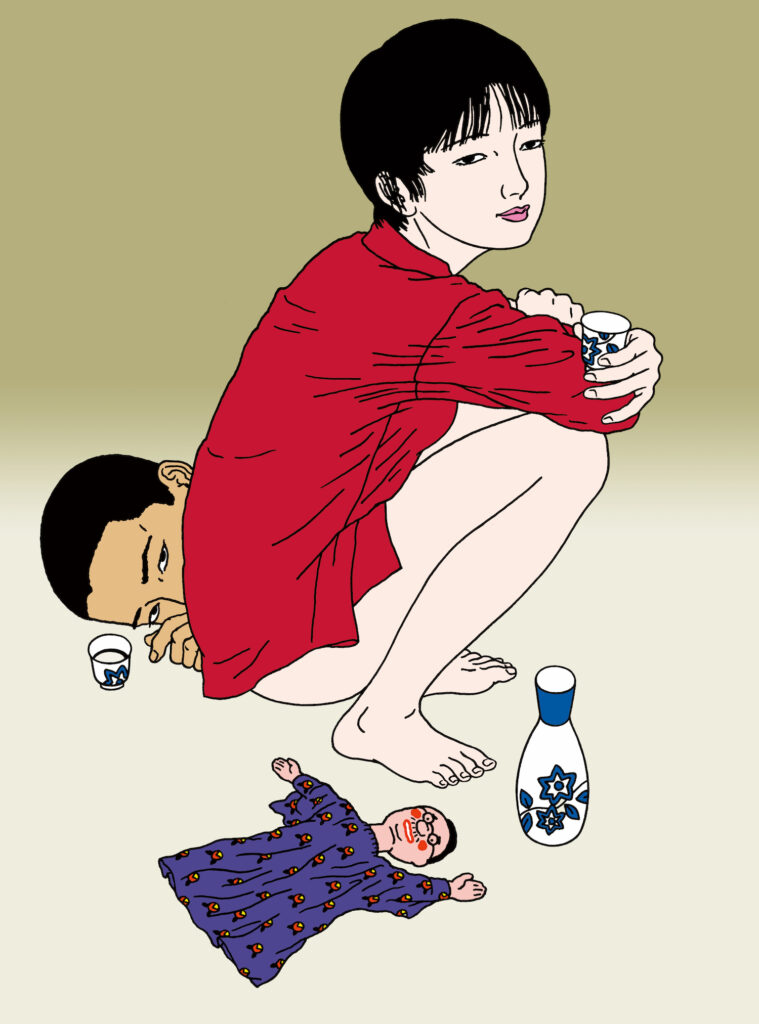 le mystère de la femme nue au fond du bol à saké
