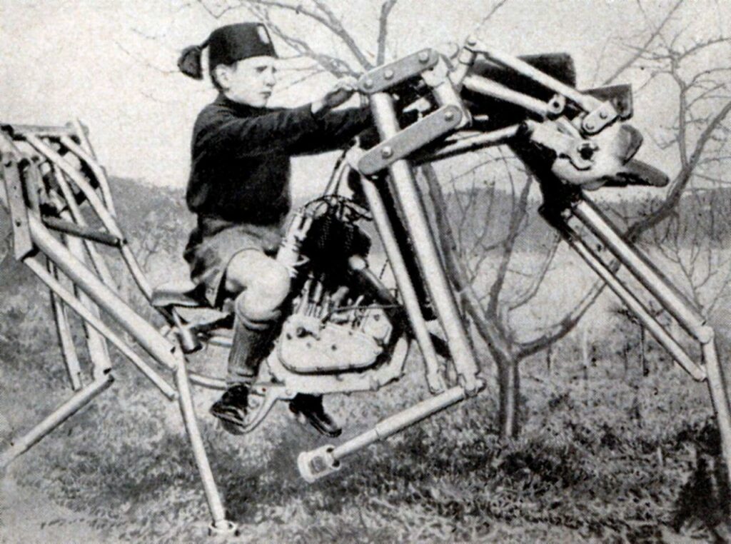 à cheval ! 
Italy, 1933, Mechanical horse
