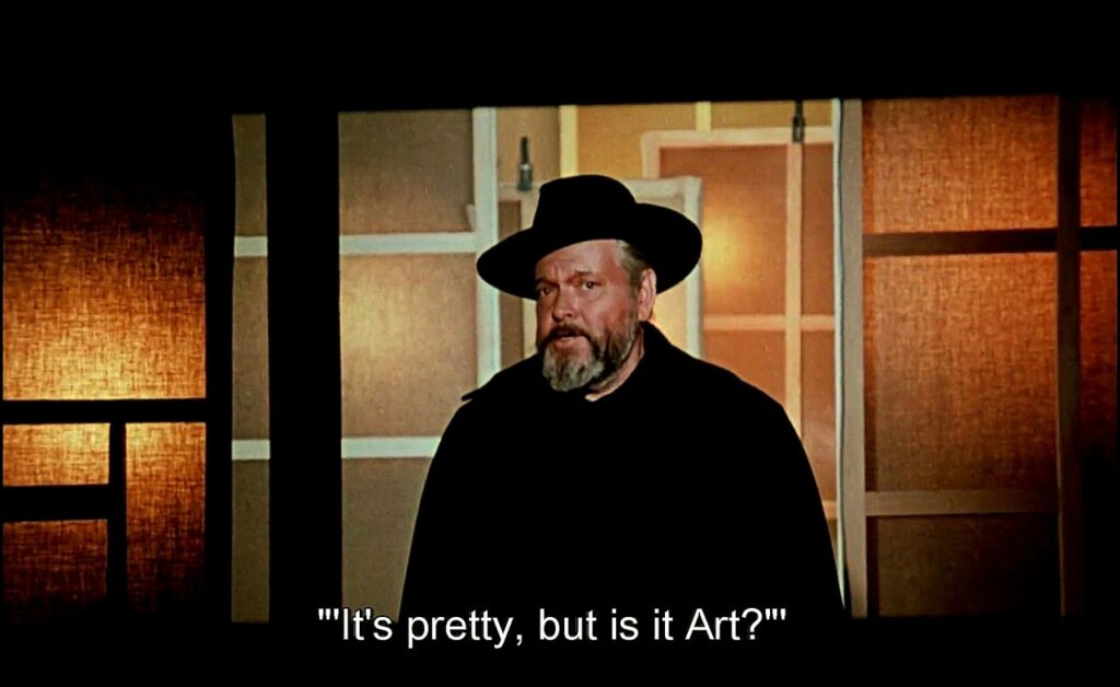 les gens avec leurs questions. Orson Welles