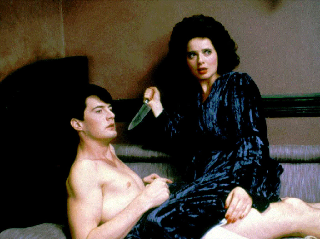 je crois qu'on a sonné. Kyle MacLachlan, Isabella Rosselini, Blue Velvet, David Lynch, 1986