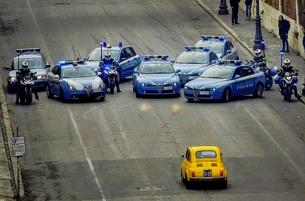 lundi. Fiat 500. le défi