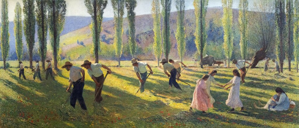 l'éternel été. Henri-Jean Guillaume Martin (or Henri Martin, but there are many to differentiate).  Murals in the Toulouse Capitole, 1903-6