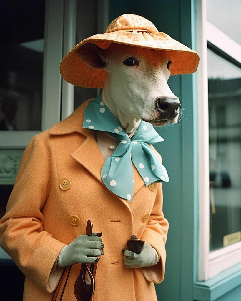 les élégantes prévoiront un petit chapeau de pluie. Martine Roch