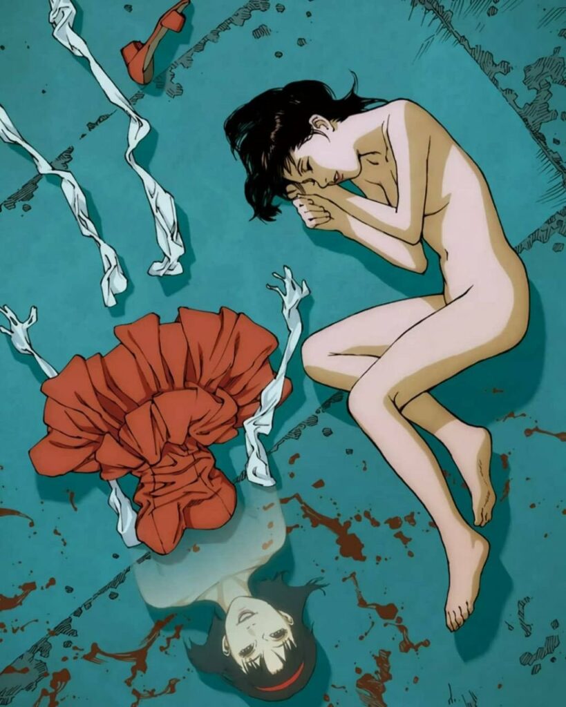 les vêtements vides. Perfect Blue, 1997