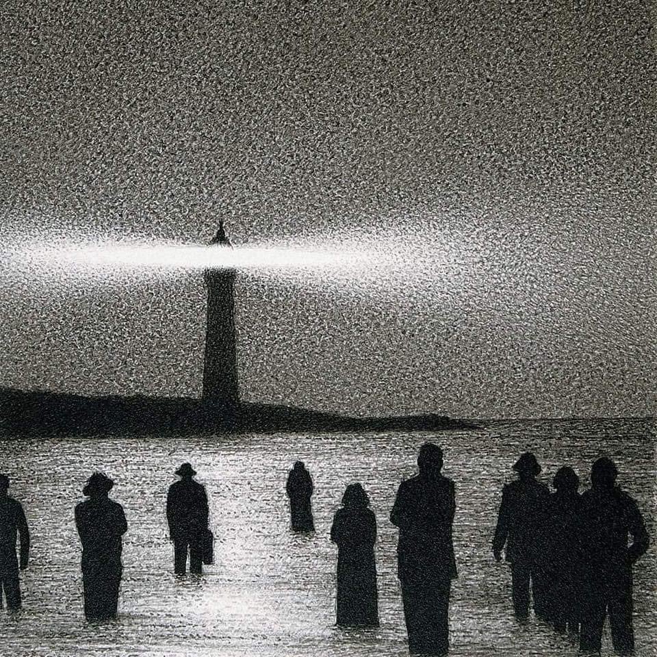 suivons la lumière. Quint Buchholz (German, b. 1957, Stolberg, Germany) - Leuchtturm (Lighthouse), 1987, Painting