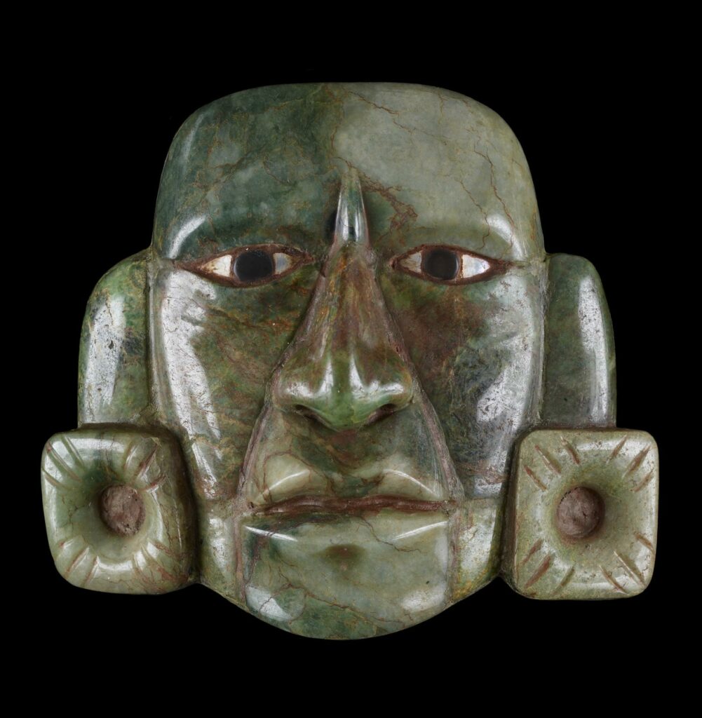 Masque de jade, maya (du Guatemala), 250-850 après J.-C.