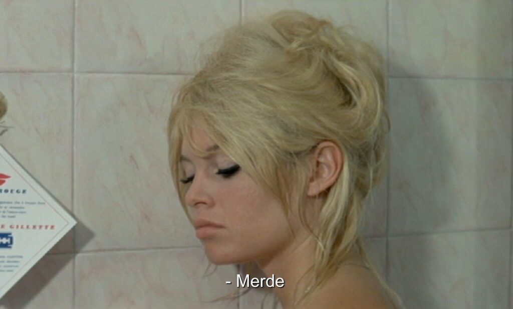 Brigitte Bardot dans la salle de bain : "merde"