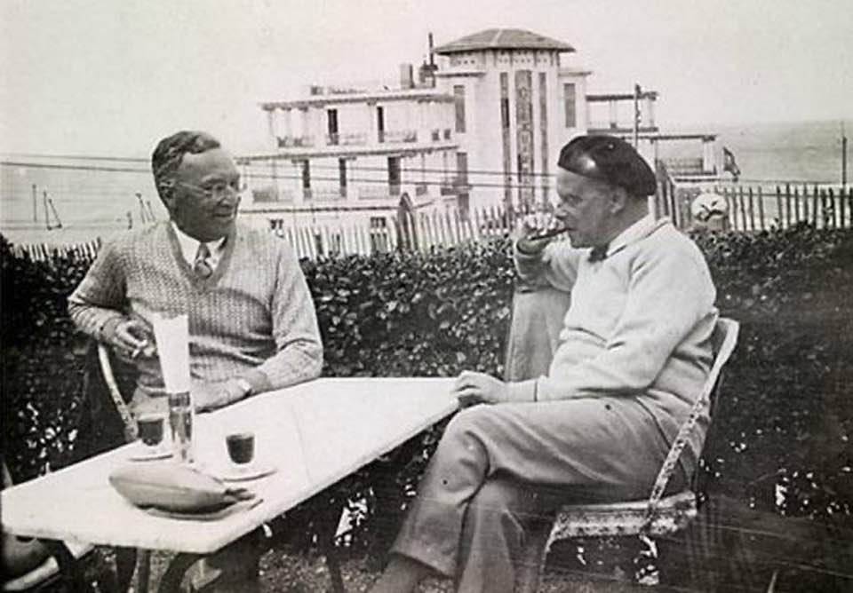 Paul Klee et Wassily Kandinsky à Guethary, France, en 1929