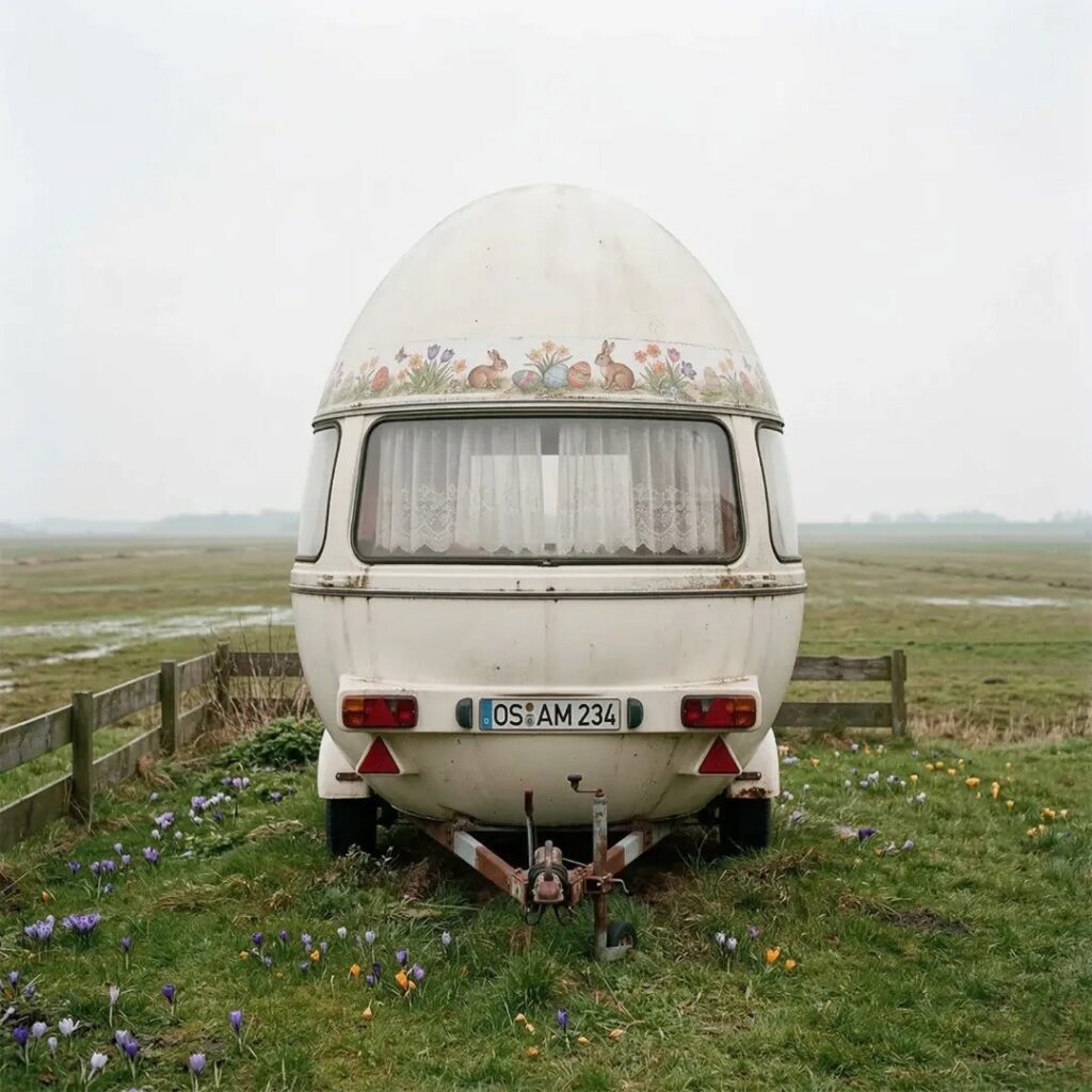 caravane oeuf de Pâques