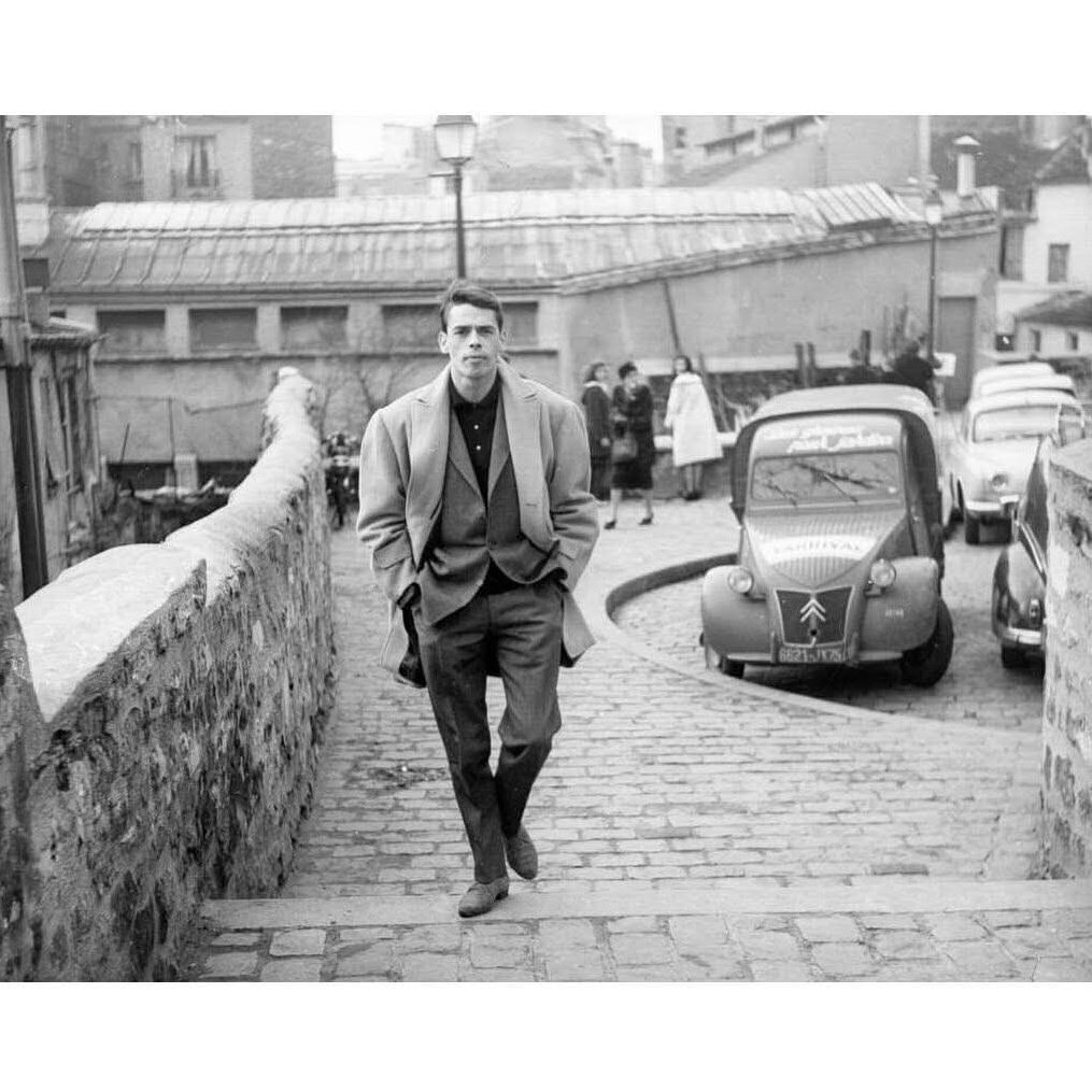 Jacques Brel à Montmartre, Paris, 1960