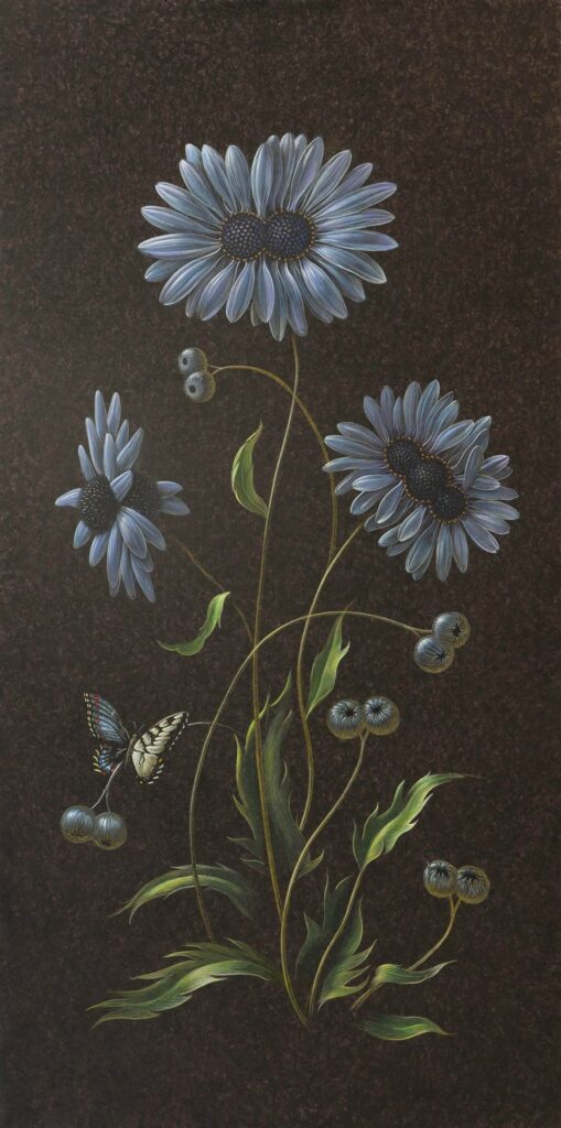 la vraie couleur du coeur des fleurs